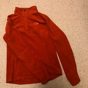 | CLOSET CLEANOUT| Orange NorthFace quarterzip